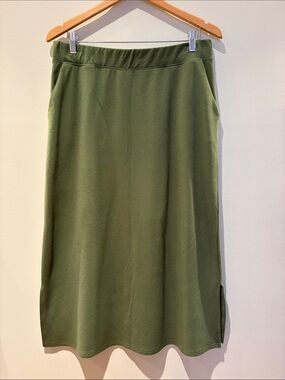 Canadian Made Gilmour Olive Green Midi Skirt